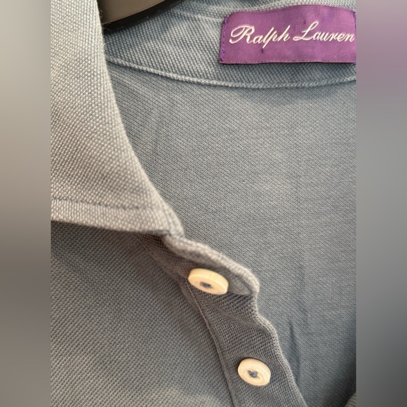 Ralph Lauren Purple Label Slim Logo Washed Pique Polo Long Sleeve Shirt Sweater - Picture 3 of 8